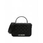 Love Moschino Quilted Handbag With Studs Woman Black Size U It - (one Size Us)