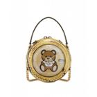 Moschino Clock Bag With Moschino Teddy Bear Woman Gold Size U It - (one Size Us)