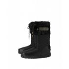 Love Moschino Quilted Snow Boots Woman Black Size 37-38 It - (7-8 Us)