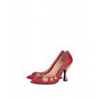 Moschino Gladiator Pumps With Studs Woman Red Size 36 It - (6 Us)