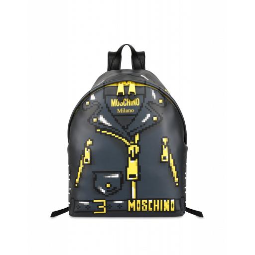 Moschino Backpack Pixel Capsule Woman Grey Size U It - (one Size Us)