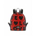 Love Moschino Love Quilted Backpack Woman Red Size U It - (one Size Us)
