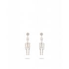Moschino Skeleton Earrings Woman Silver Size U It - (one Size Us)