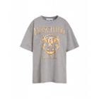 Moschino Roman Double Question Mark Jersey T-shirt Woman Grey Size L It