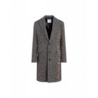 Moschino Roman Embroidery Wool Coat Man Grey Size 48 It - (38 Us)