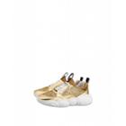 Moschino Teddy Run Sneakers With Glitter Woman Gold Size 40