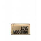 Love Moschino Laminated Evening Bag With Logo Woman Gold Size U It - (one Size Us)