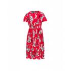 Boutique Moschino Chess Dancers Crpe De Chine Dress Woman Red Size 38 It - (4 Us)