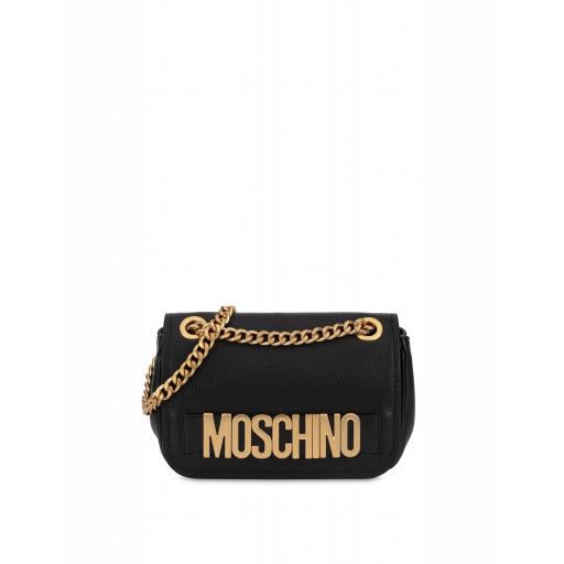Moschino Shoulder Bag With Lettering Logo Woman Black Size U It - (one Size Us)
