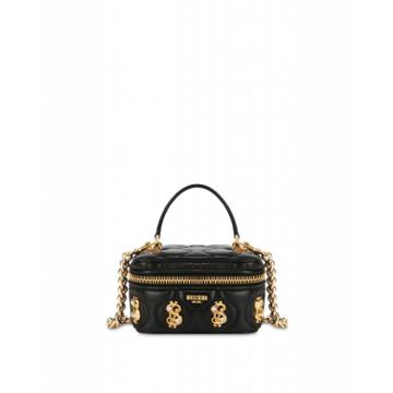 Moschino Dollar Studs Mini Beauty Bag Woman Black Size U It - (one Size Us)