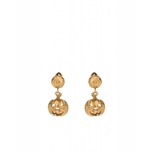 Moschino Pumpkin Earrings Woman Gold Size U It - (one Size Us)