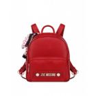 Love Moschino Baci Baci Backpack With Foulard Woman Red Size U It - (one Size Us)
