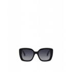 Moschino Round Sunglasses With Mini Logo Woman Black Size Single Size