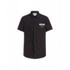 Moschino Poplin Shirt With Moschino Couture Logo Man Black Size 41 It