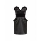 Moschino Enver Satin Bustier Dress Woman Black Size 38 It - (4 Us)