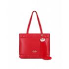 Love Moschino Fur Doll Chain Faux Leather Shopper Woman Red Size Single Size