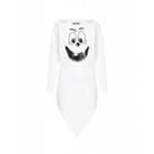 Moschino Pumpkin Face Sequins Dress Woman White Size 42 It - (8 Us)