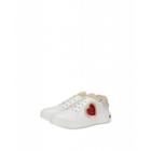 Love Moschino Faux Fur And Heart Sneakers Woman White Size 39 It - (9 Us)