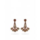 Moschino Satin Earrings With Crystals Woman Red Size U It - (one Size Us)