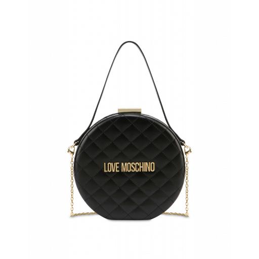 Love Moschino Round Evening Bag With Logo Woman Black Size U It - (one Size Us)