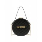 Love Moschino Round Evening Bag With Logo Woman Black Size U It - (one Size Us)