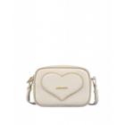 Love Moschino Shoulder Bag With Heart And Studs Woman White Size U It - (one Size Us)
