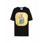 Moschino Trolls Jersey T-shirt Woman Black Size 36 It - (2 Us)