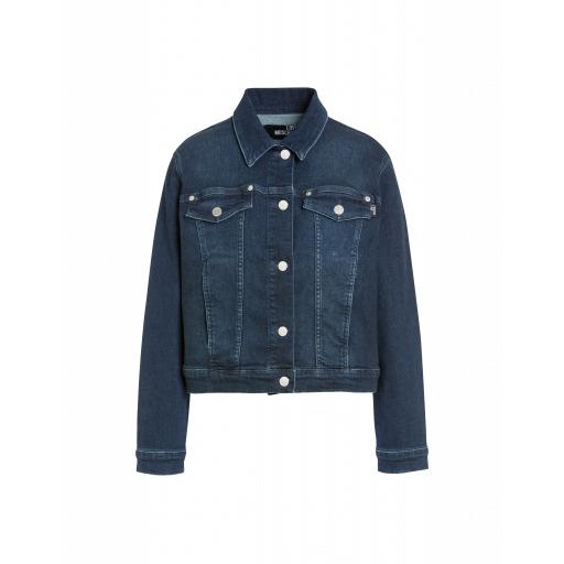 Love Moschino Stretch Denim Jacket Woman Blue Size 38 It - (4 Us)