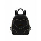 Love Moschino Studded Heart Backpack Woman Black Size U It - (one Size Us)