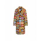 Moschino Trolls Ecofur Coat Woman Multicoloured Size 40 It - (6 Us)