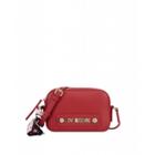 Love Moschino Baci Baci Shoulder Bag With Foulard Woman Red Size U It - (one Size Us)