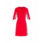 Love Moschino Twill Dress With Logo Woman Red Size 38 It - (4 Us)