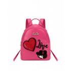 Love Moschino Backpack With Heart And Charming Doll Woman Pink Size U It - (one Size Us)