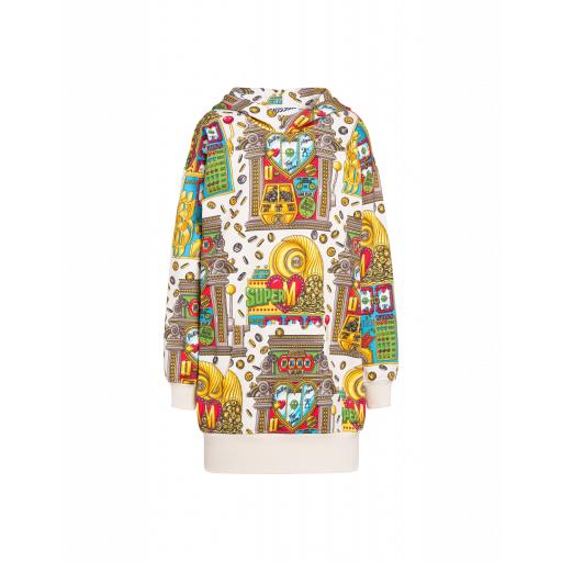 Moschino Slot Machine Fleece Dress Woman Multicoloured Size 36 It - (2 Us)