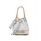 Moschino Bucket Bag With Logo Woman White Size U It - (one Size Us)