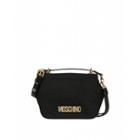 Moschino Shoulder Bag With Brushed Gold Logo Woman Black Size U It - (one Size Us)