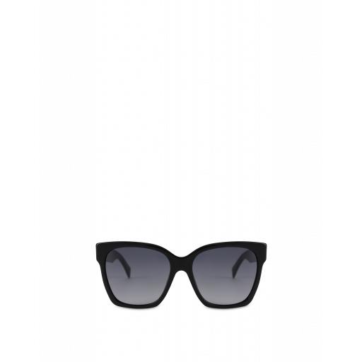Moschino Metal Studs Acetate Sunglasses Woman Black Size Single Size