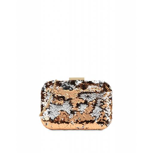 Love Moschino Sequins Evening Bag Woman Gold Size U It - (one Size Us)