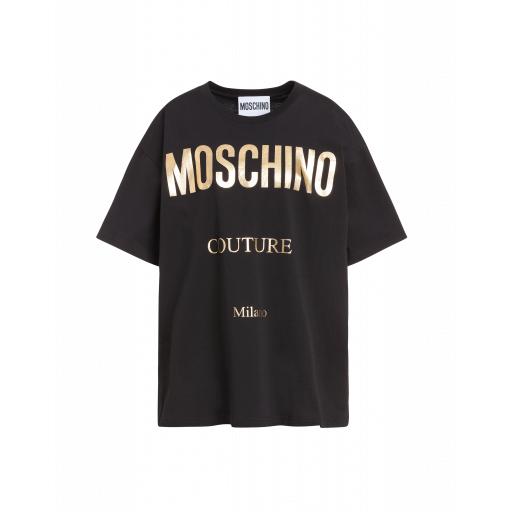 Moschino Moschino Couture Jersey T-shirt Woman Black Size L It