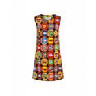 Moschino Trolls Satin And Viscose Dress Woman Multicoloured Size 36 It - (2 Us)