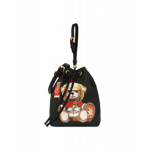 Moschino Roman Teddy Bear Mini Bucket Bag Woman Black Size U It - (one Size Us)