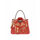 Moschino Biker Bag With Ornamental Print Woman Red Size U It - (one Size Us)