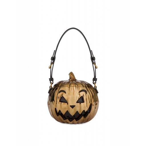 Moschino Laminated Pumpkin Bag Woman Gold Size U It - (one Size Us)