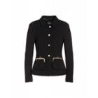 Boutique Moschino Boucl Jacket With Coin Pockets Woman Black Size 42 It - (8 Us)