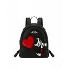 Love Moschino Backpack With Heart And Charming Doll Woman Black Size U It - (one Size Us)