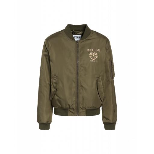 Moschino Roman Double Question Mark Bomber Man Green Size 46 It - (36 Us)