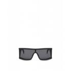 Moschino Rectangular Sunglasses With Micro Studs Woman Black Size Single Size