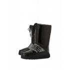 Love Moschino Jewel Elastic Band Snow Boots Woman Black Size 35-36