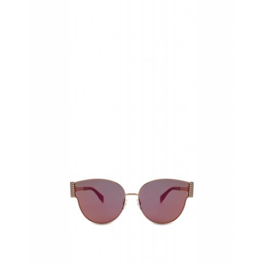 Moschino Bijou Chain Metal Sunglasses Woman Gold Size Single Size
