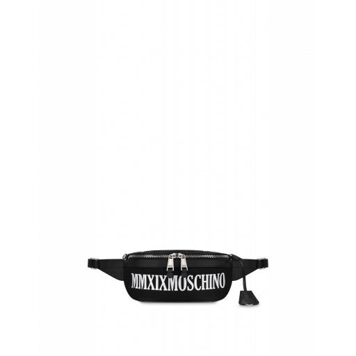 Moschino Mmxix Moschino Cordura Nylon Waist Bag Man Black Size U It - (one Size Us)